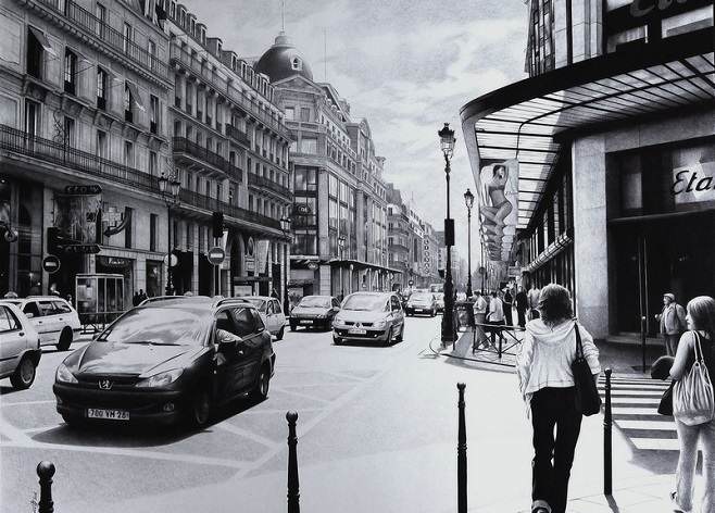 ballpoint_pen_poletaev_art_parisian_street